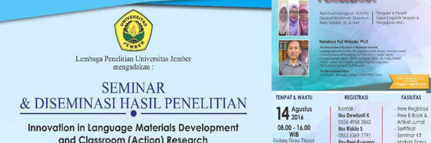 Undangan Seminar dan Desiminasi Hasil Penelitian
