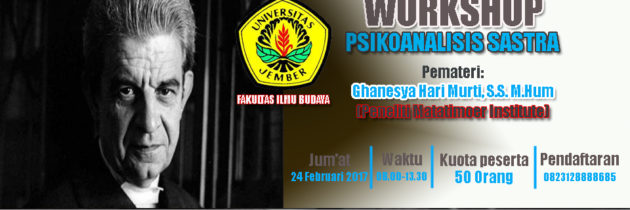 Workshop “Psikoanalisis Sastra”