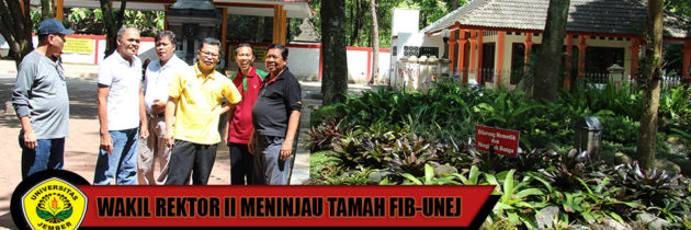 Wakil Rektor II Universitas Jember Apresiasi Taman FIB-UNEJ